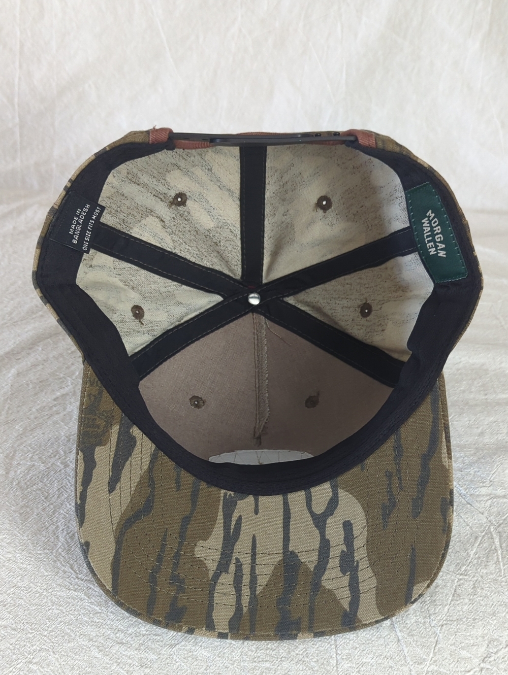 Official Morgan Wallen One Thing At A Time Tour Camo MW Hat Mossy Oak Snapback - Picture 3 of 5